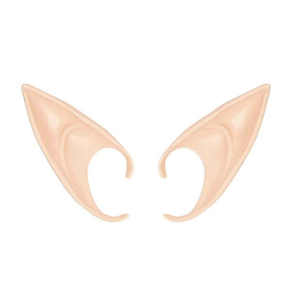 Elf Ear Clips Clip-On Skin-Tone Flexible Long & Short