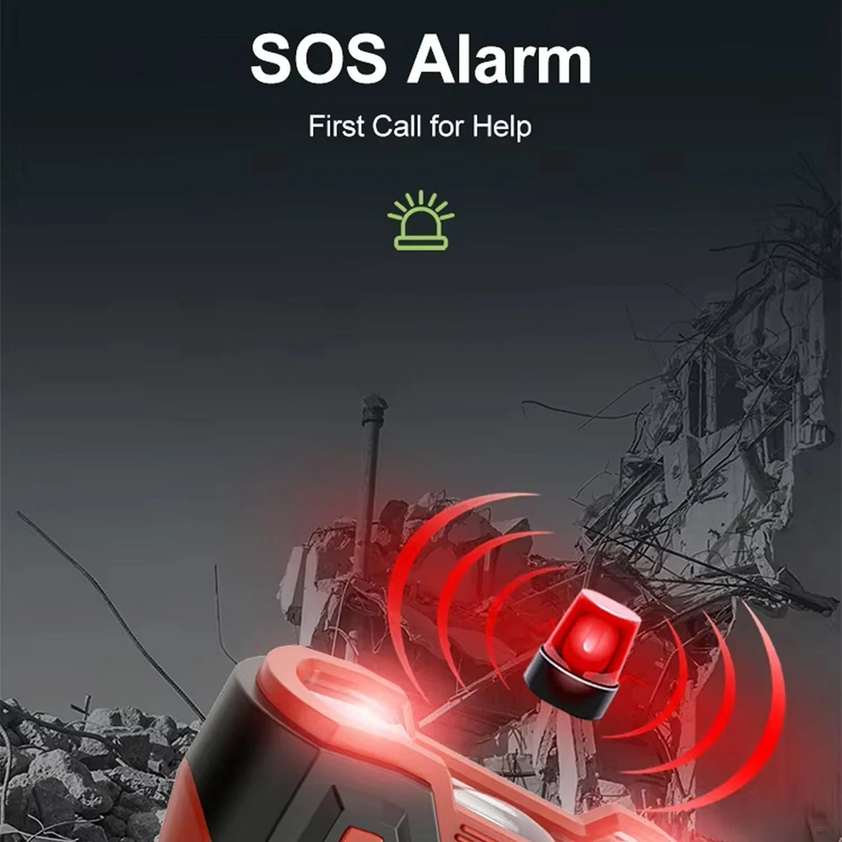 Emergency Radio Solar & Hand Crank Charging 5000mAh Power Bank