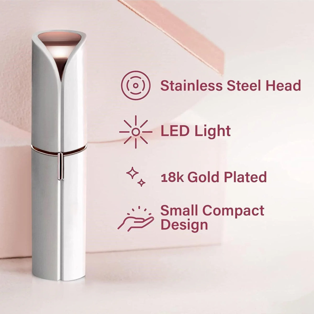 Facial Hair Remover Cordless Rounded Safety Head