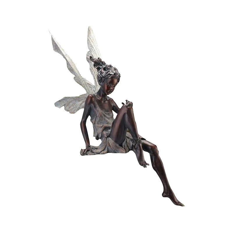 Fairy Garden Statue Weatherproof & UV-Resistant Resin 9 Inch