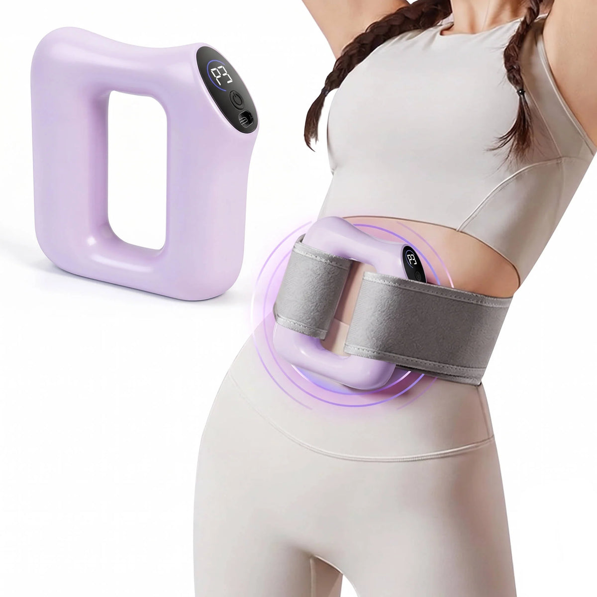 Fascia Ring Massager Hands-Free Adjustable Strap