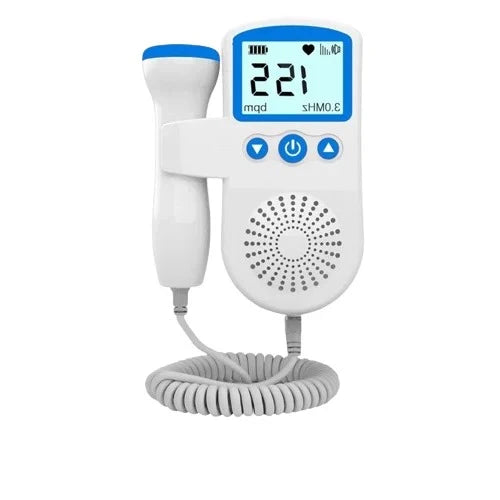 Fetal Heart Rate Monitor Backlit Display & Built-In Speaker