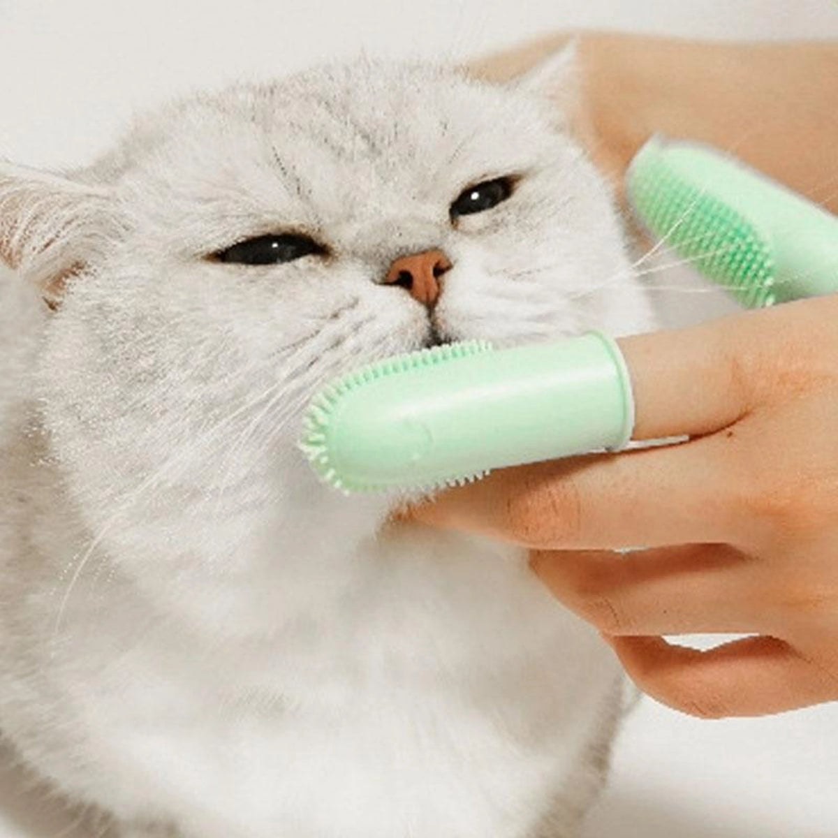 Finger Toothbrush Dual-Finger Design Over 800 Bristles