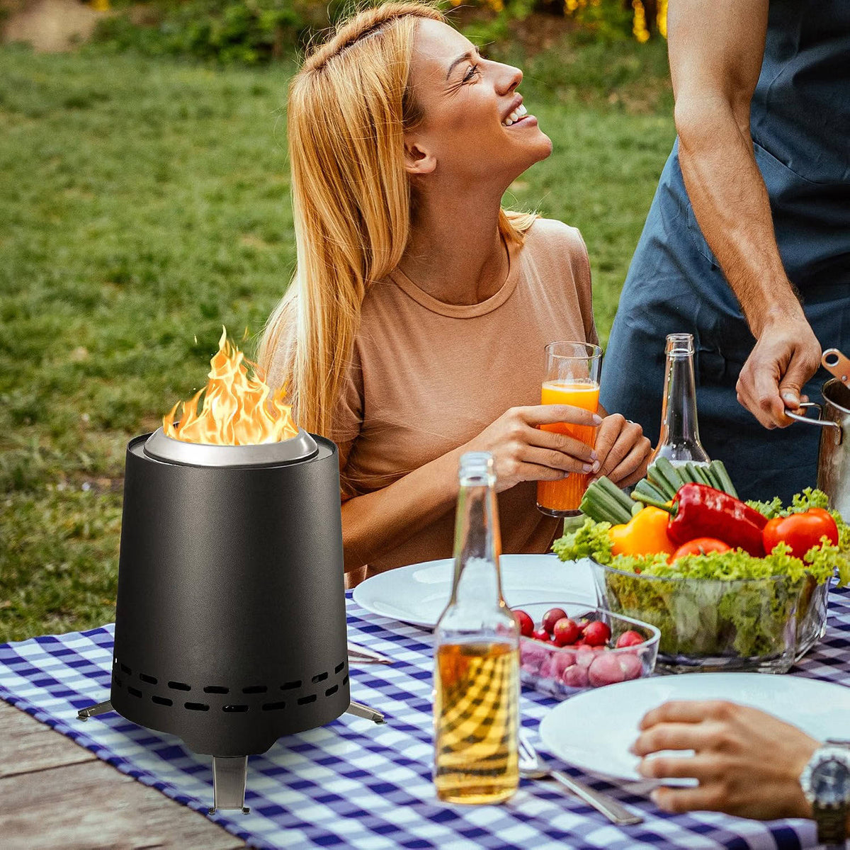 Fire Pit Smokeless Stainless Steel Portable