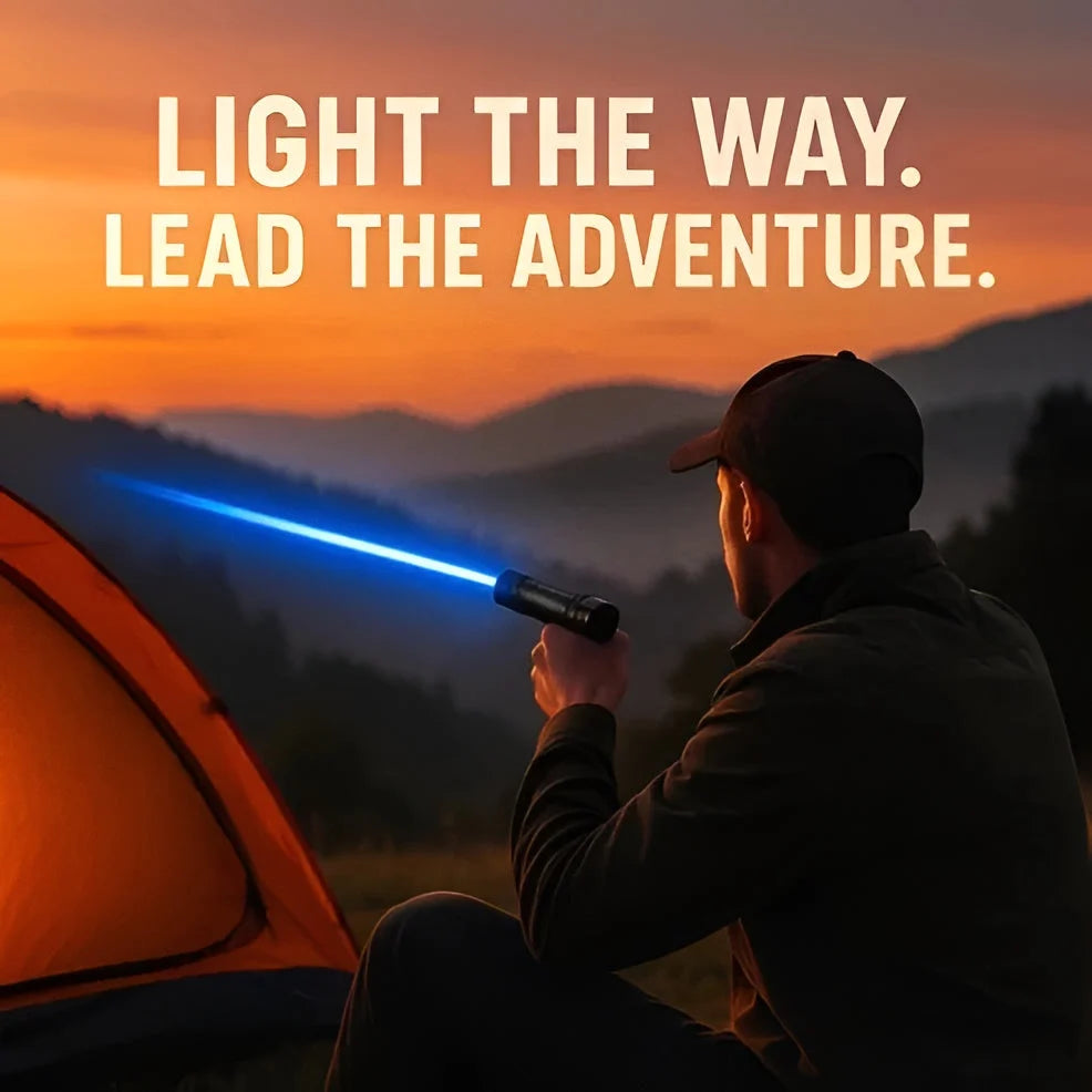 Fire Starter Torch Rechargeable Long-Range Beam Light