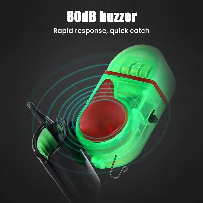 Fishing Rod Bite Alarm Clip-On Sensitive Sound & LED
