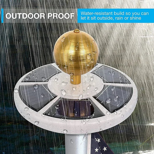 Flagpole Light Solar Dusk-To-Dawn 700 Lumens