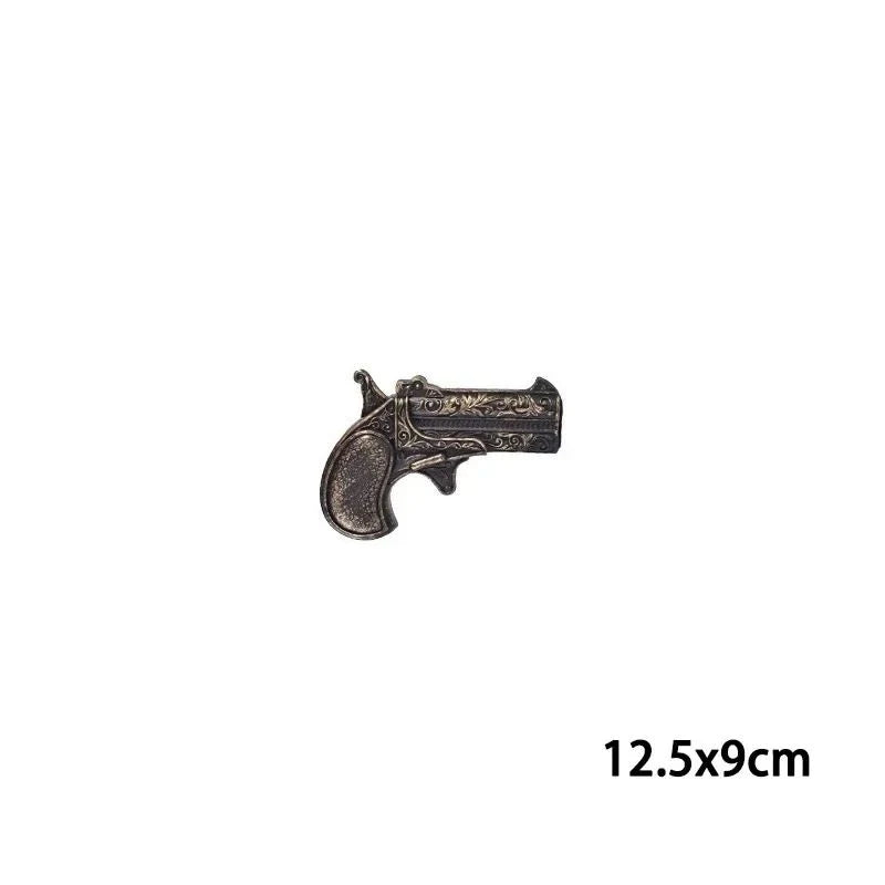 Flintlock Pistol Antique Engraved Lightweight Wood-Look Grip