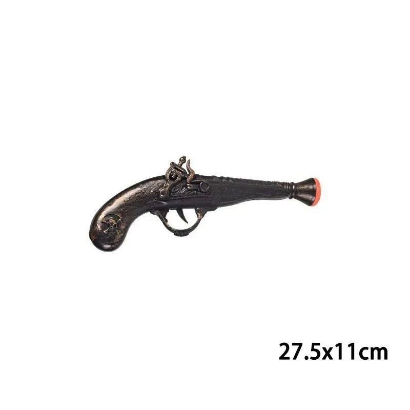 Flintlock Pistol Antique Engraved Lightweight Wood-Look Grip