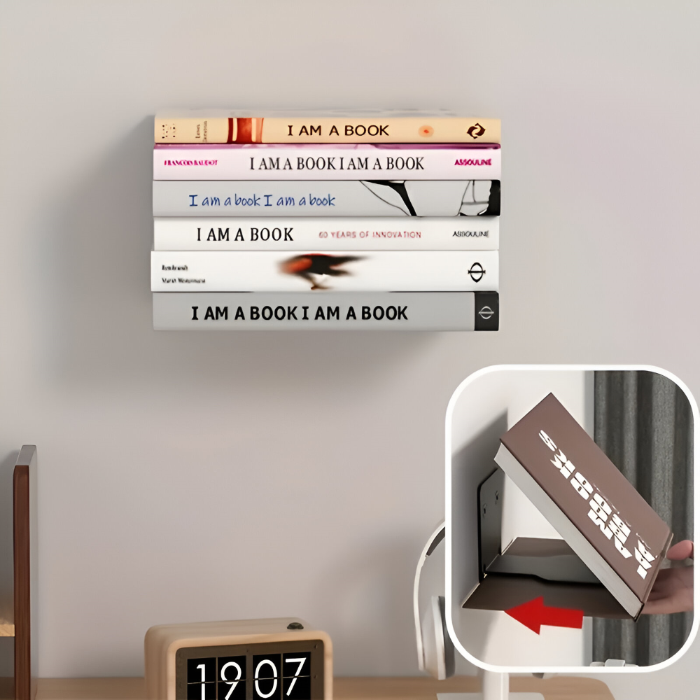Floating Shelf Invisible Bracket Painted Iron Wall-Mounted