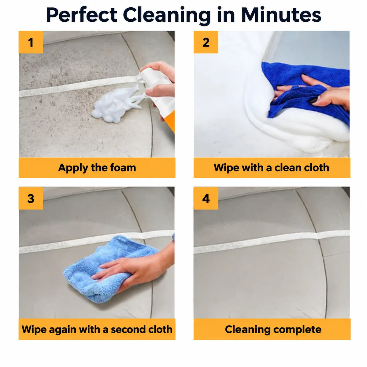 Foam Cleaner Spray Expanding Water-Based Multi-Surface