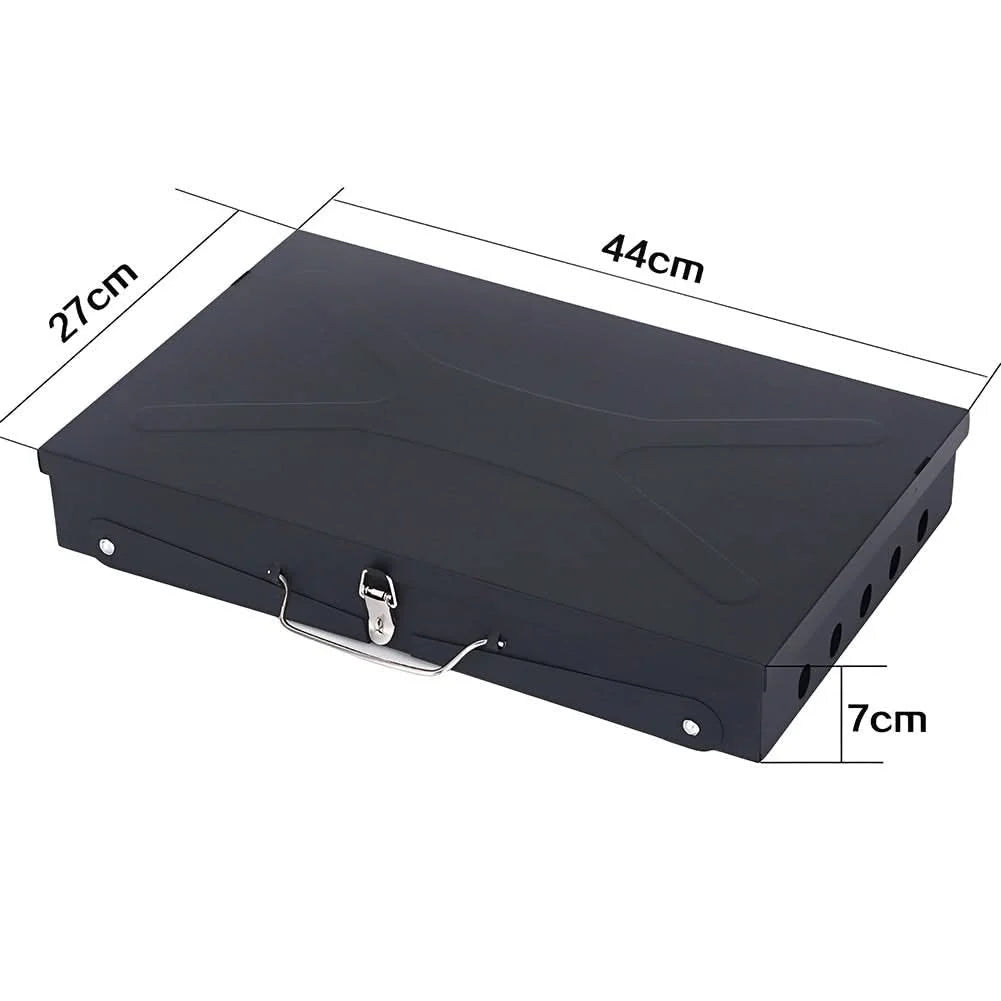 Foldable Grill Suitcase Style Stainless Steel Grate