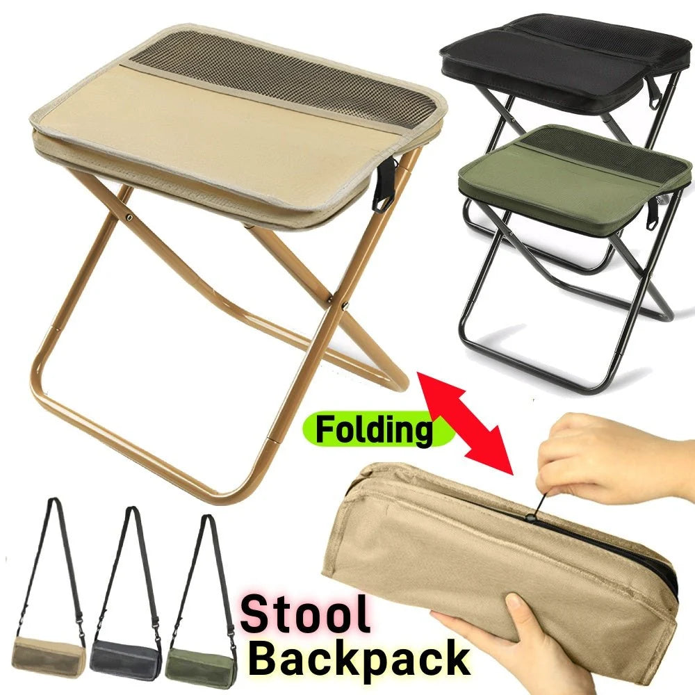 Folding Chair Backpack Waterproof Lightweight, Quick-Fold