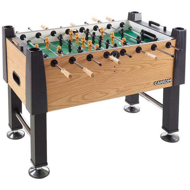 Foosball Table Reinforced Play Surface Chrome-Plated Rods Adjustable Feet