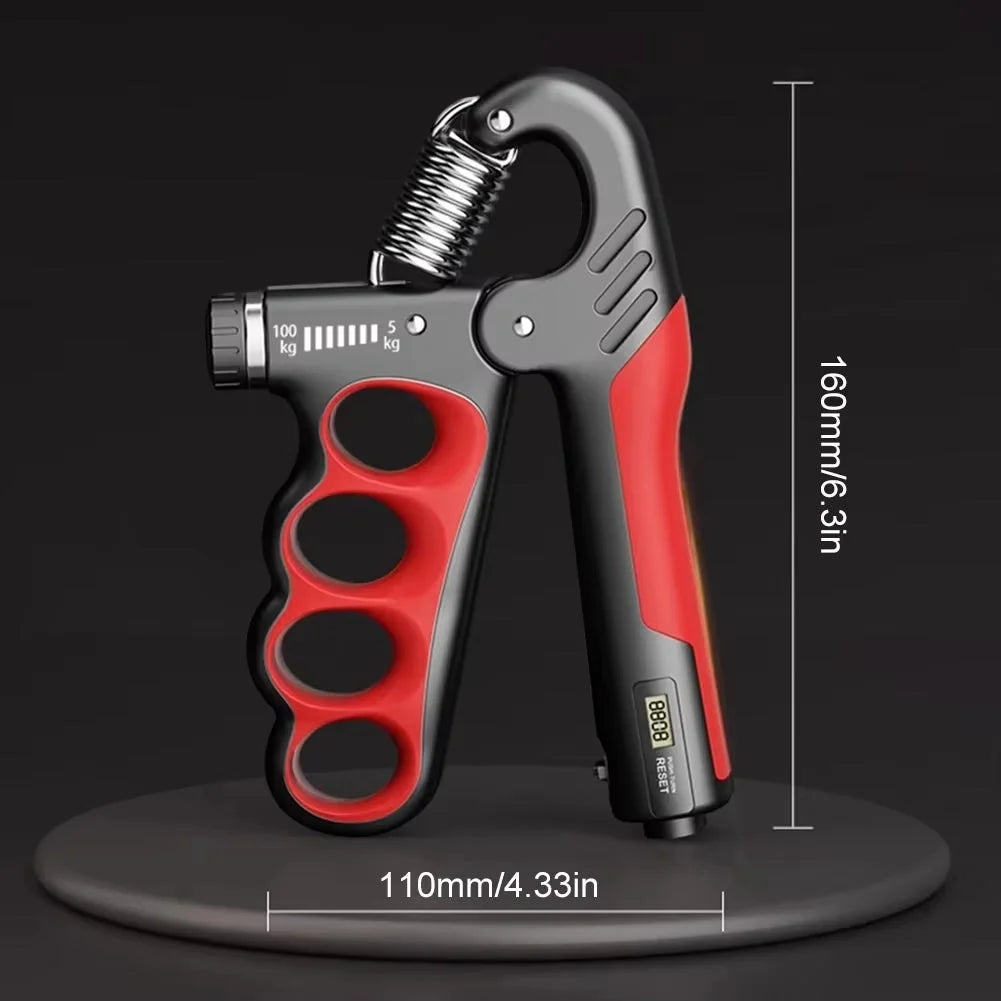 Forearm & Grip Trainer Adjustable 11–220 lb Integrated Counter