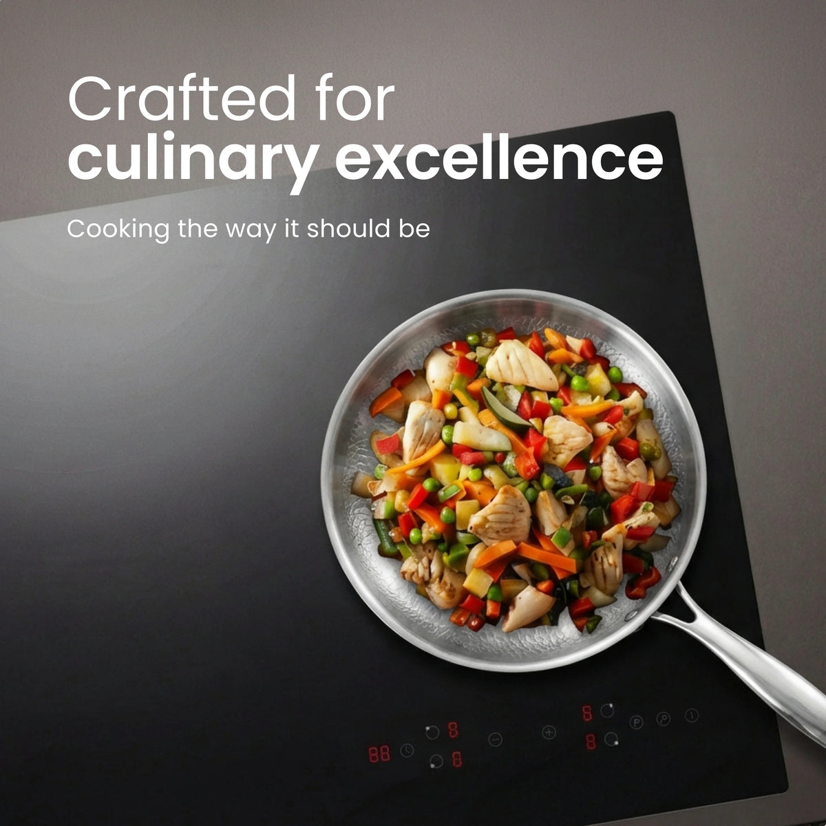 Frying Pan Uncoated Titanium PFAS-Free Oven-Safe up to 750°F