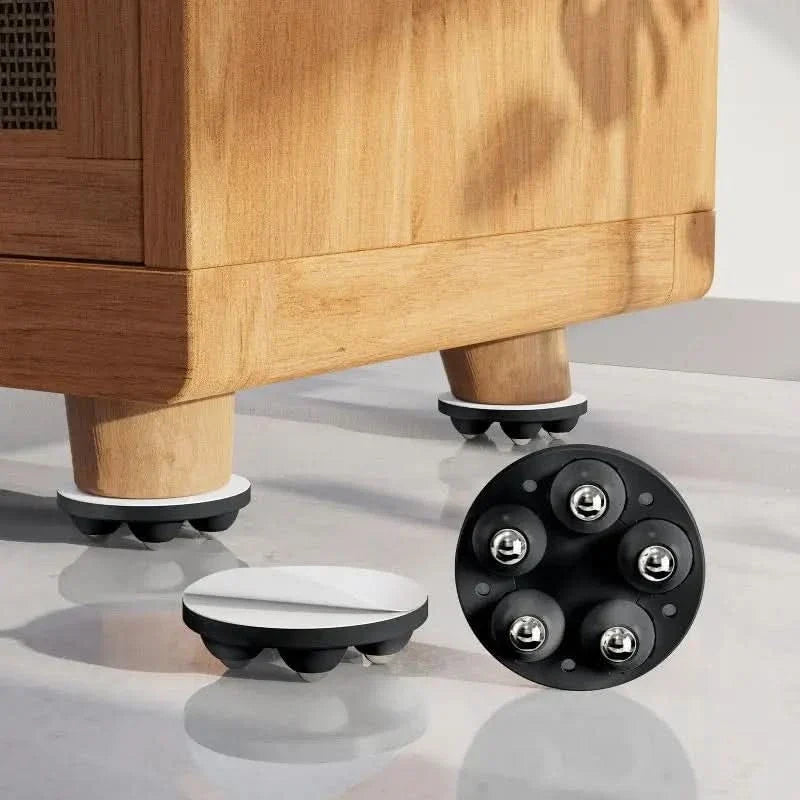 Furniture Glides Swivel Wheels Floor-Protecting Set of 4