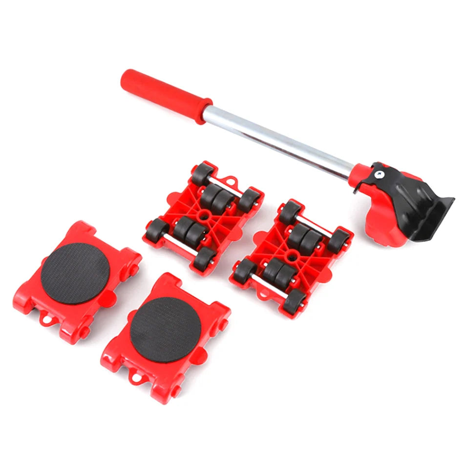 Furniture Moving Kit 360-Degree Wheels & Ergonomic Lifter