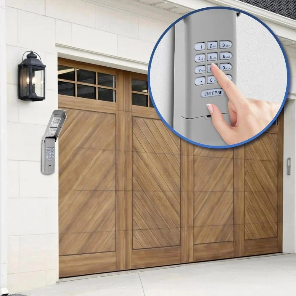 Garage Opener Keypad Wireless 3-Channel Backlit & Weatherproof