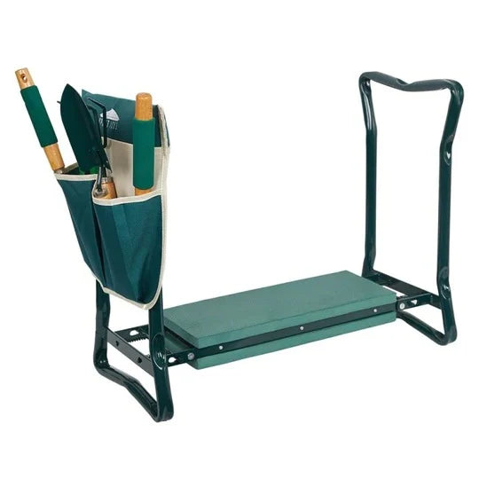 Garden Kneeler And Seat Foldable With Tool Pouches