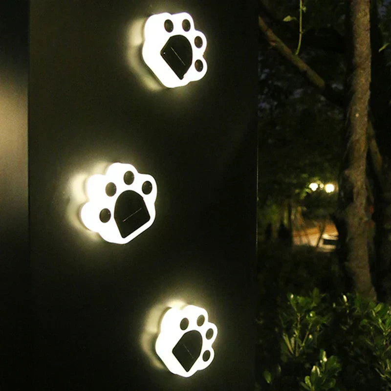 Garden Path Light Solar Paw-Shaped Weatherproof 9 Hours