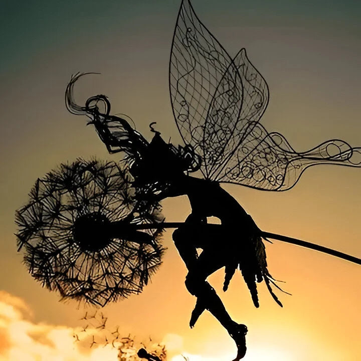 Garden Sculpture Laser-Cut Steel Weather-Resistant