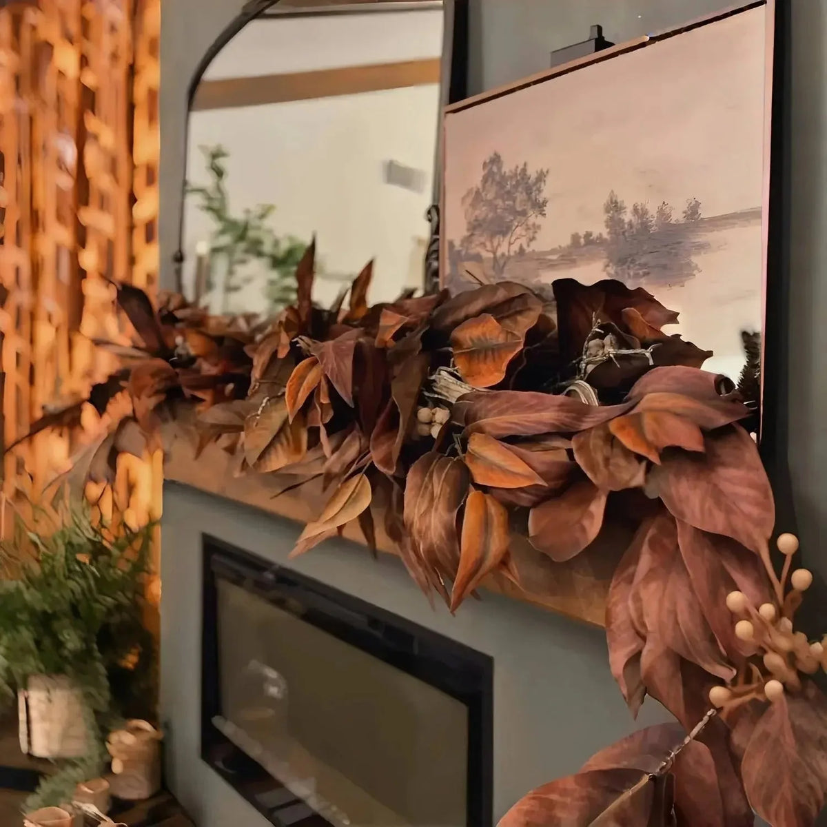 Garland Lifelike Leaves Weatherproof 72 Inch