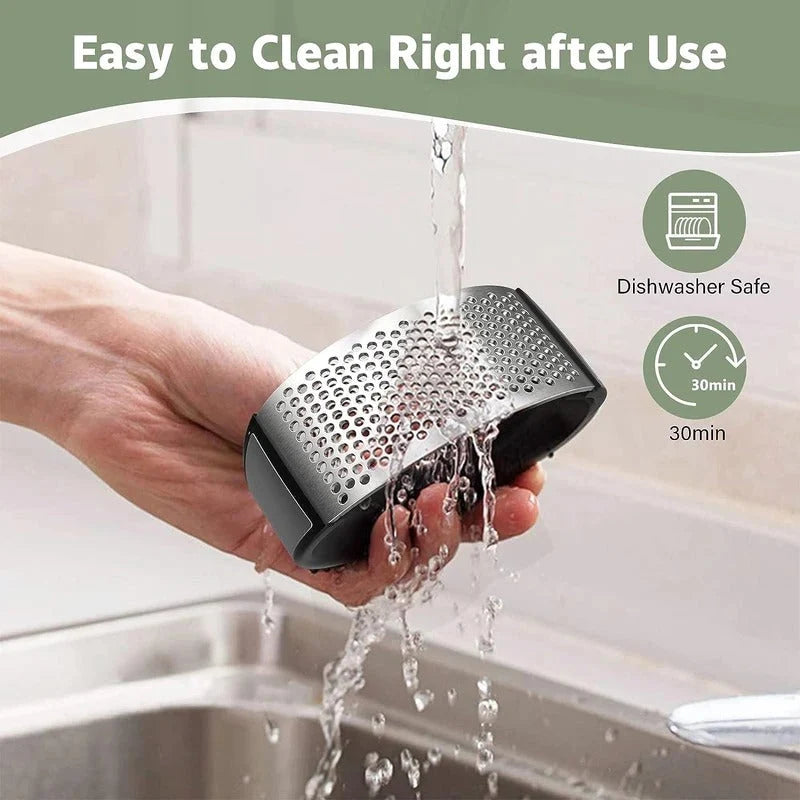 Garlic Press Curved Rocker Dishwasher-Safe Built-In Bottle Opener