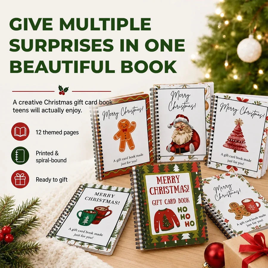 Gift Card Book 12 Pages Personal Message Holder
