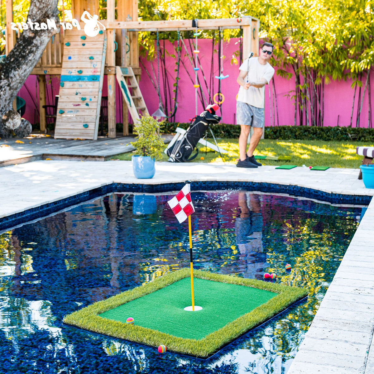 Golf Chipping Mat Floating Synthetic Turf