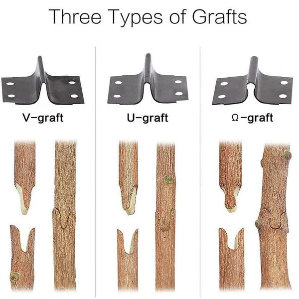 Grafting Tool Interchangeable V U Omega Blades