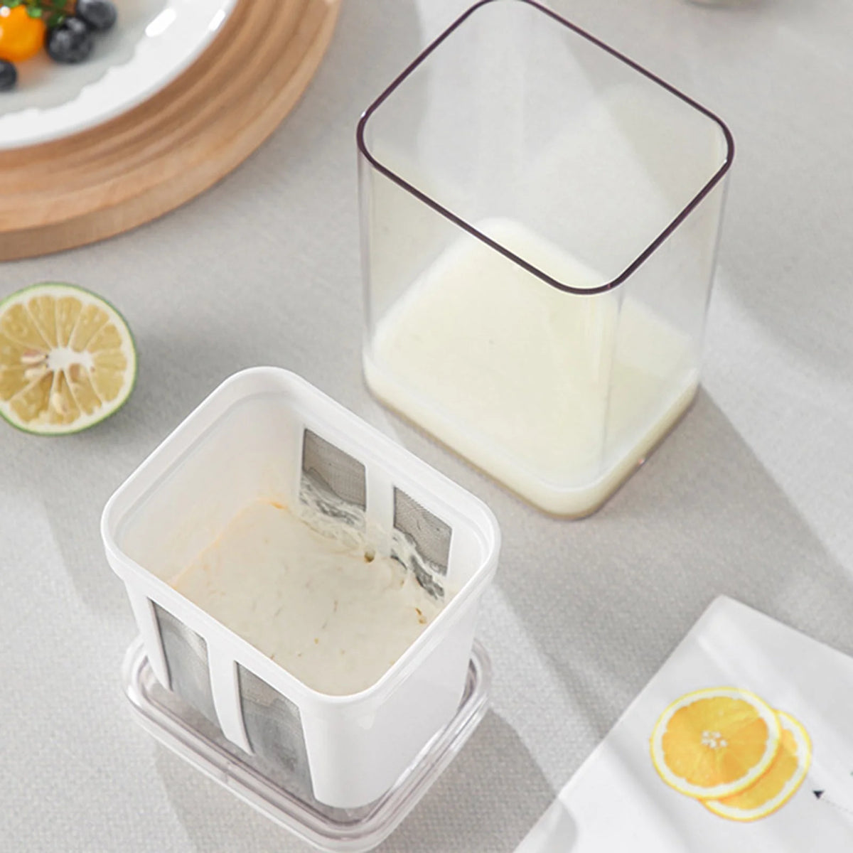 Greek Yogurt Strainer Stainless Steel Mesh Fridge Safe