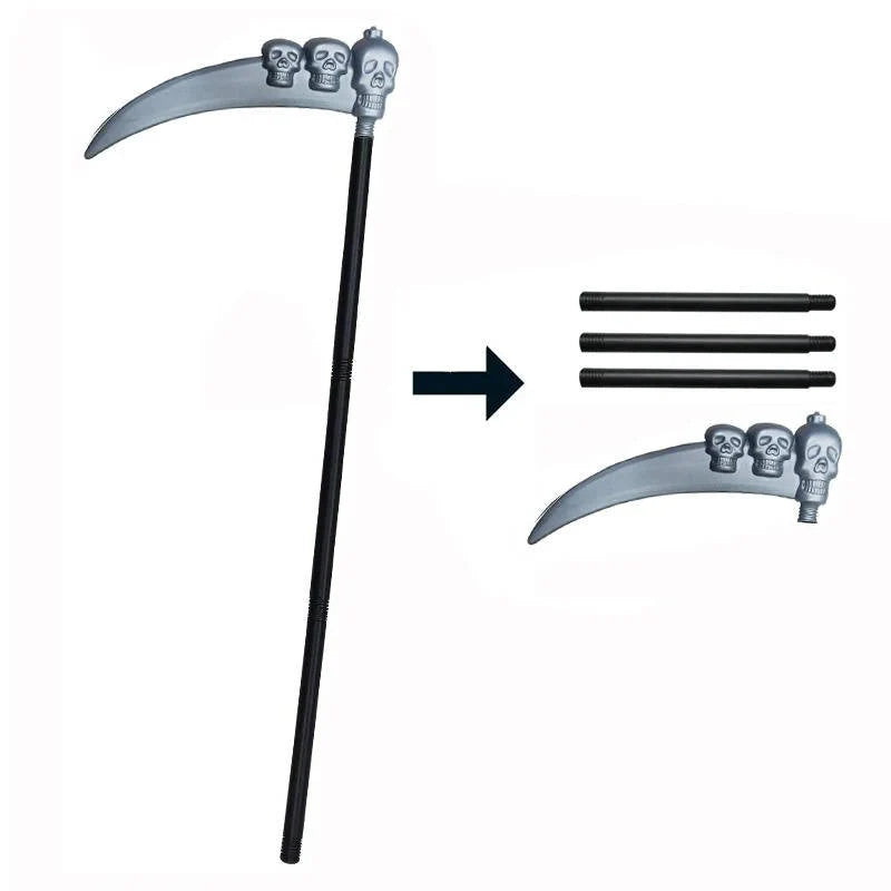 Grim Reaper Costume Glowing Hood & Glow-In-The-Dark Gloves