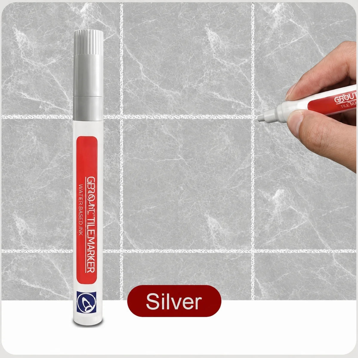 Grout Pen Waterproof & Mold-Resistant Precision Tip