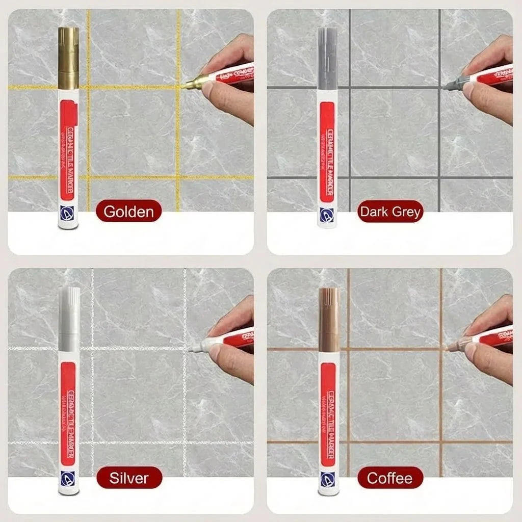 Grout Pen Waterproof & Mold-Resistant Precision Tip