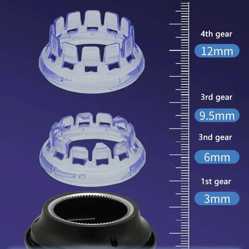 Hair Clipper Cordless 360-Degree Rotating Head Stainless Steel Blades