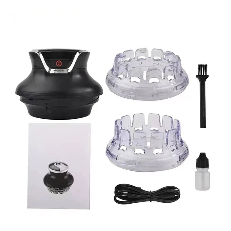 Hair Clipper Cordless 360-Degree Rotating Head Stainless Steel Blades