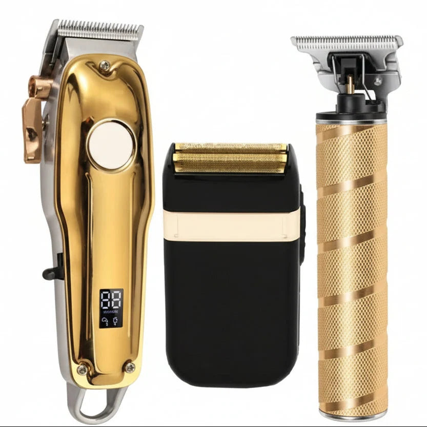 Hair Clipper Set Cordless Ceramic Blades Foil Shaver