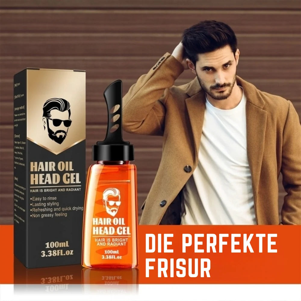 Hair Gel Comb Integrated Dispensing Strong Hold & Non-Greasy
