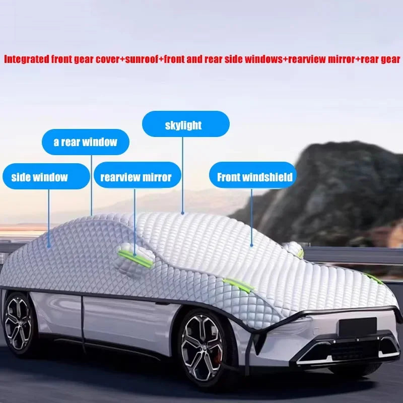 Half-Garage Car Cover Water-Repellent UV-Resistant