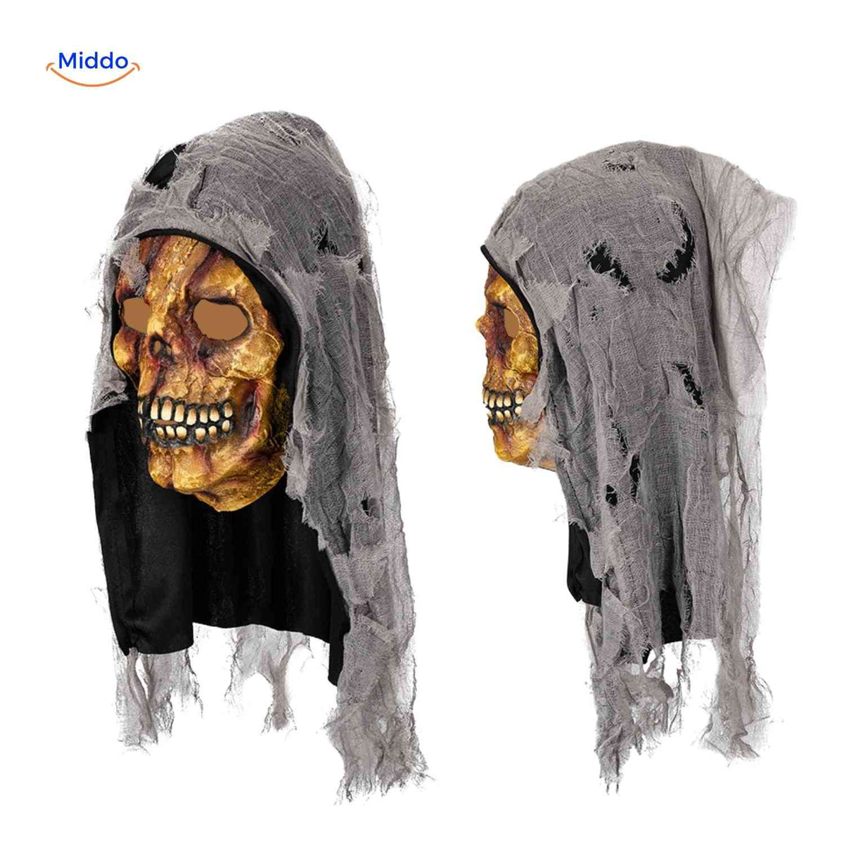 Halloween Mask Full Face Integrated Hood Breathable Visibility