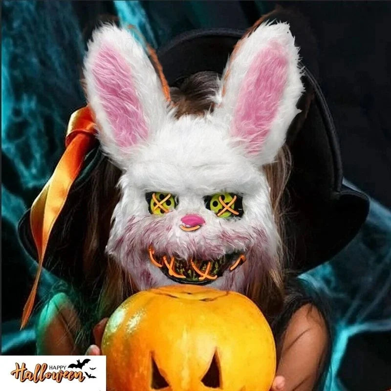 Halloween Mask Glowing LED Eyes Battery Powered