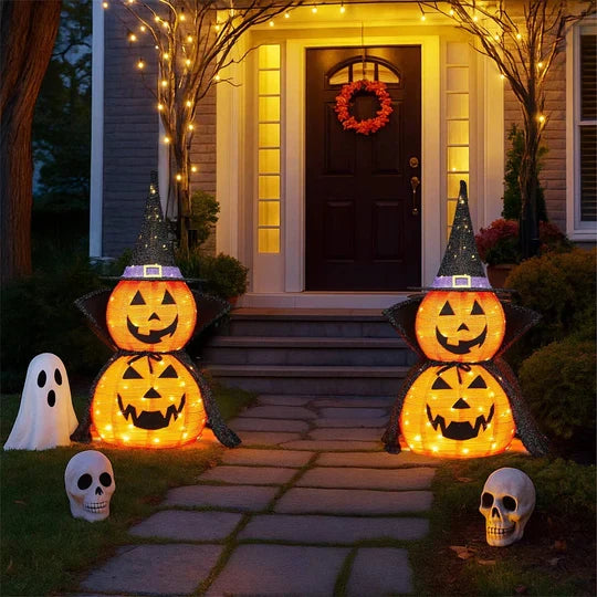 Halloween Pumpkin Decoration Prelit Weather-Resistant 36 Inch