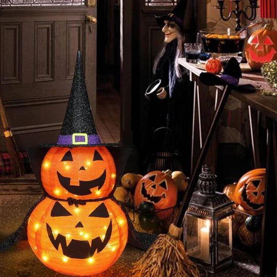 Halloween Pumpkin Decoration Prelit Weather-Resistant 36 Inch