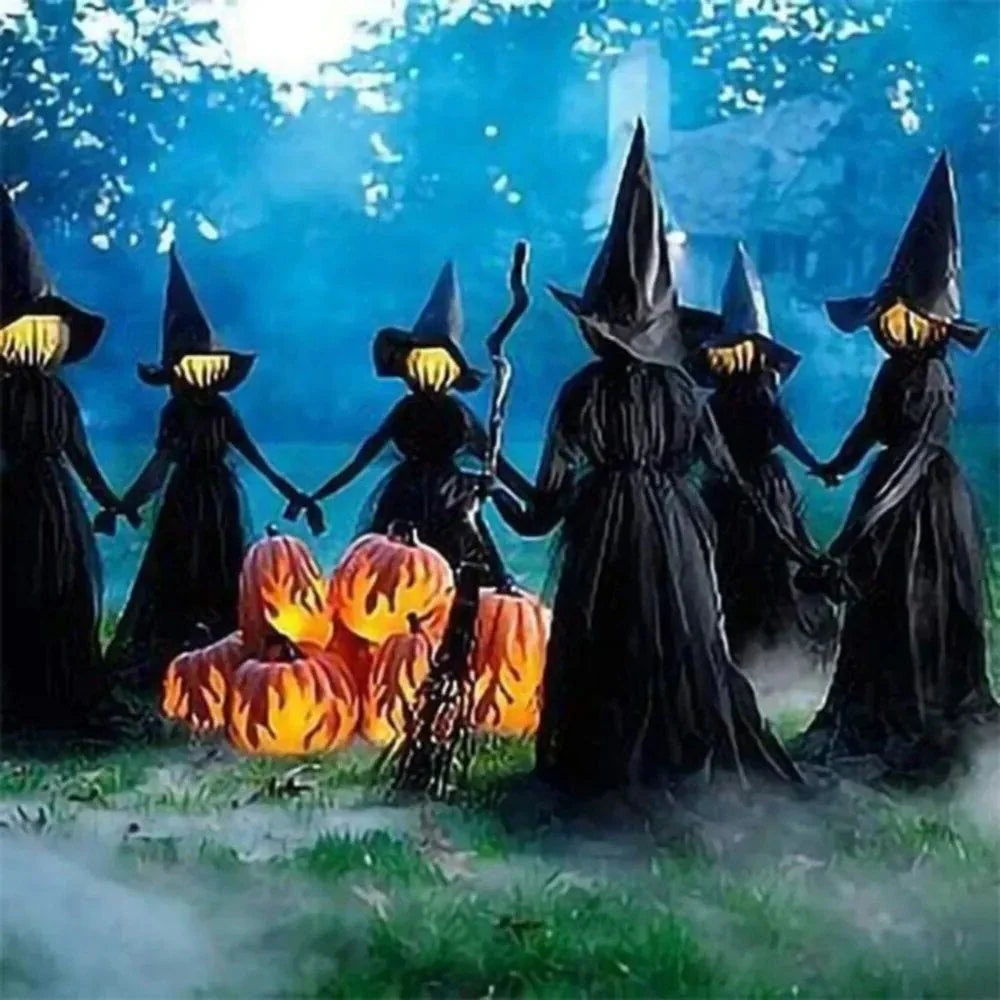 Halloween Yard Decor Flashing LED Sound-Activated Waterproof Fabric