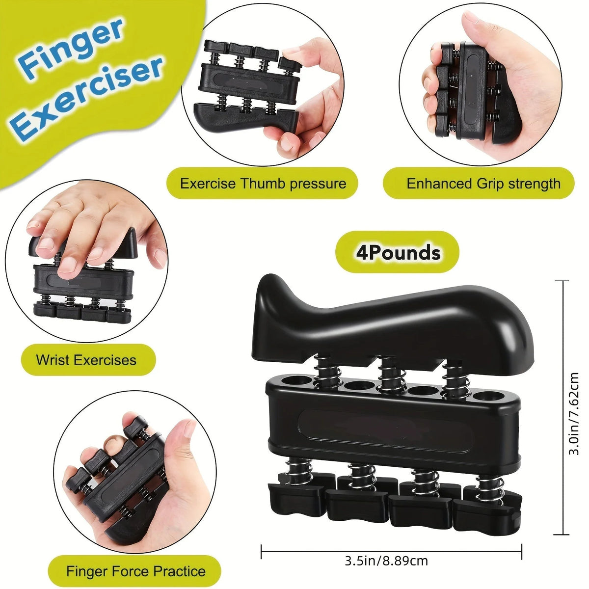Hand Trainer Set 5-In-1 Adjustable 11 To 132 Lbs