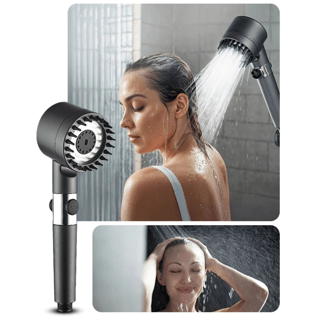 Handheld Shower Head 3 Spray Modes Built-In Filter