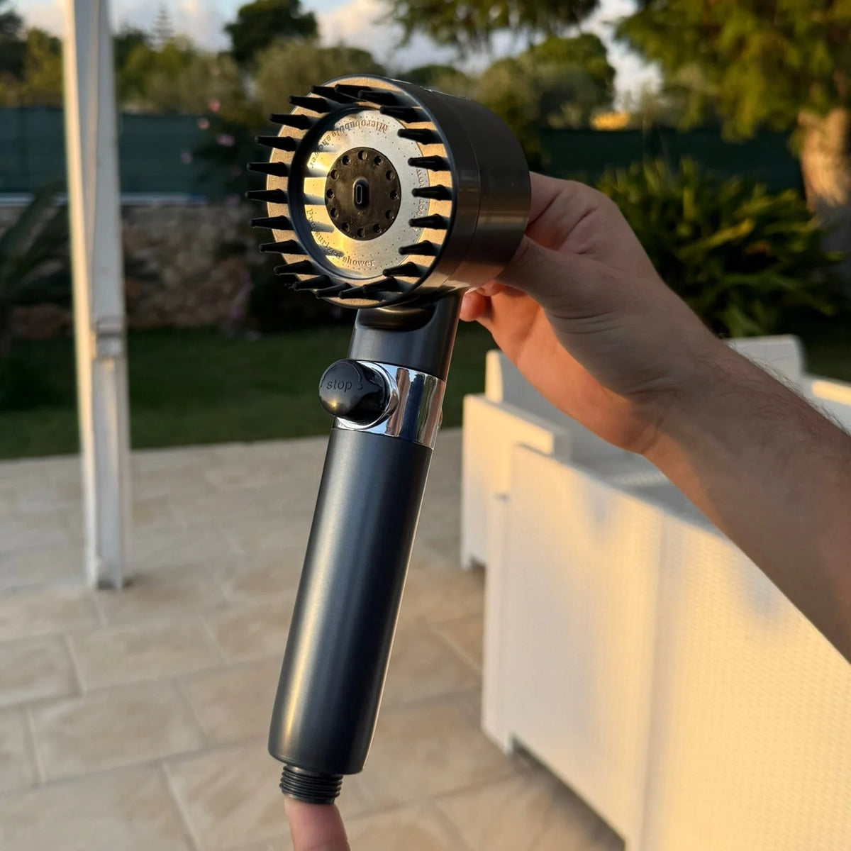 Handheld Shower Head 3 Spray Modes Built-In Filter