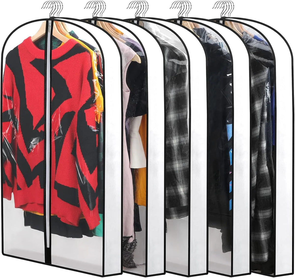 Hanging Garment Covers Water-Resistant Full-Length Zipper Three-Size Set