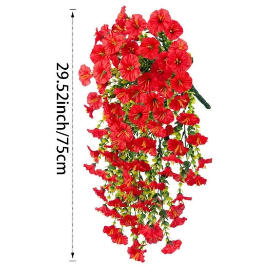 Hanging Vine Morning Glory UV-Resistant Set of 4